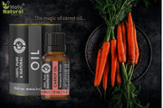 Holy Natural Carrot Seed Essential Oil 15ml with Dropper Plug | Undiluted Therapeutic Grade | Skin, Hair & Aromatherapy