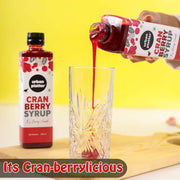 Urban Platter Cranberry Syrup, 500ml [Thick, Real Fruits]