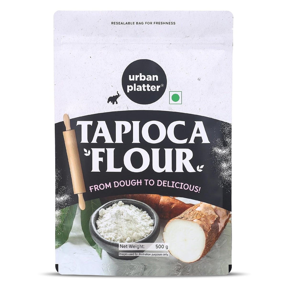 Urban Platter Tapioca Flour, 500g (Neutral Taste | Ideal for Baking, Thickening, and Crisp Batters | Pantry Essential)