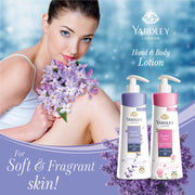 Yardley London English Lavender Moisturizing Body Lotion With Germ Shield| Infused With Lavender Oil| Daily Use Hand & Body Lotion With Natural Floral Extracts For Women| 600ml