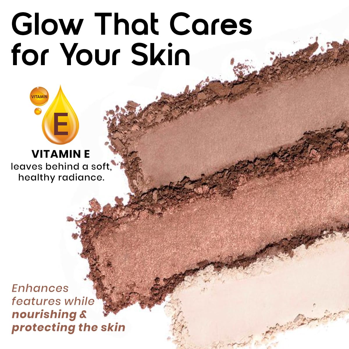 INSIGHT 5 Shades of Shine Brick Highlighter - Dubai Bling |Smooth, Blendable Texture & Radiant Finish | Travel-Friendly Makeup Palette| 12 g