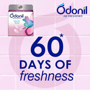 Odonil Bathroom Air Freshener Blocks 400g (100g*4) | Mixed Fragrances: Jamine, Lavender, Orchid, Rose| Long Lasting Fragrance