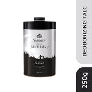 Yardley London Gentleman Classic Deodorizing Talc Spray for Men with Calcium, Carbonate, Magnisum, Carbonate, Fragrance, Dipropylene Glycol, Calcium, Silicate, Triclosan, Pack of 1, 250g
