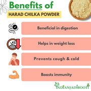 IndianJadiBooti Pure Harad Chilka Powder (Seedless Haritaki Rind) | Botanical for Digestive Harmony, Detox & Tridoshic Balance 100g | (Pack Of 2)