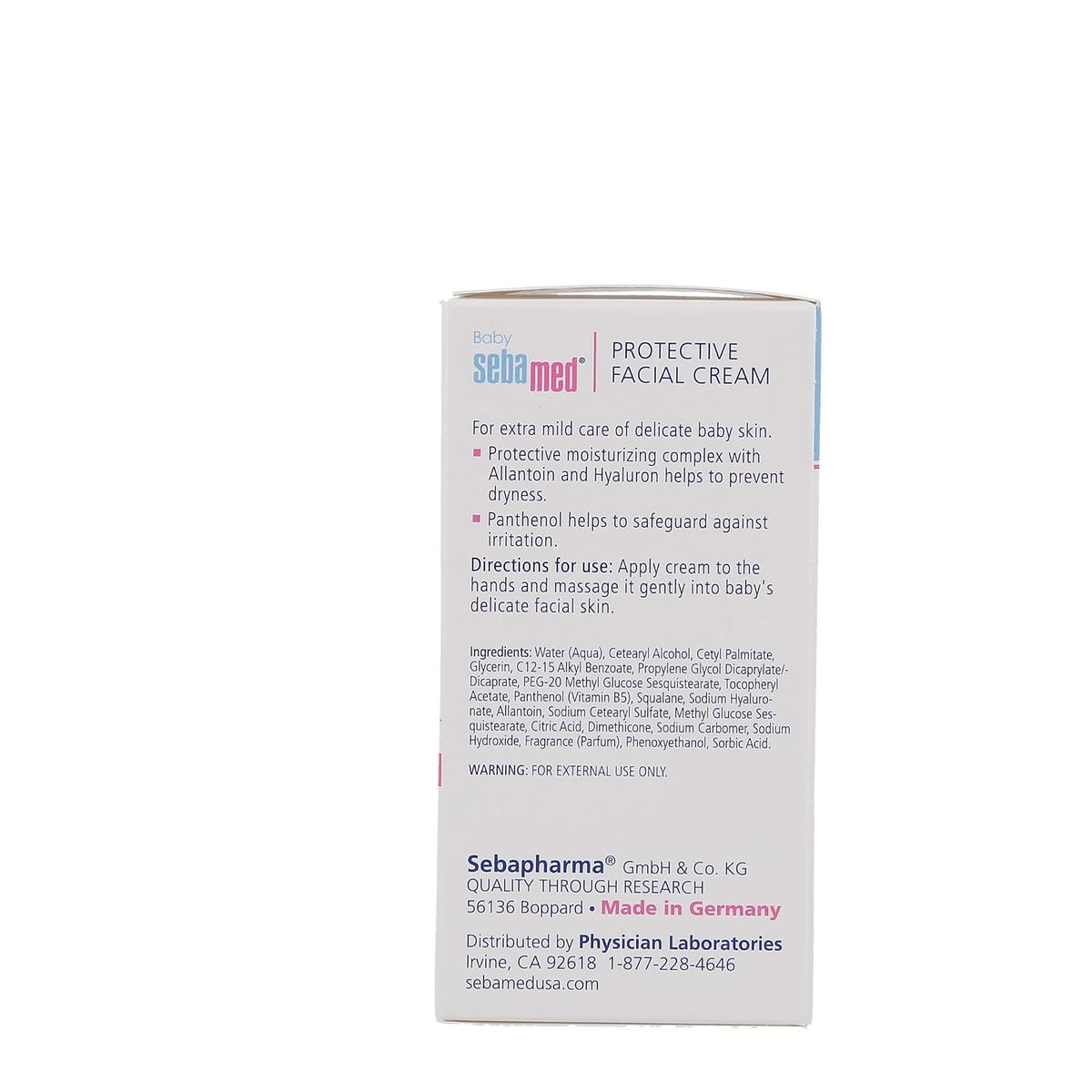 Sebamed Baby Protective Facial Cream 50ml |Ph 5.5|Panthenol & Allantoin|Clinically tested