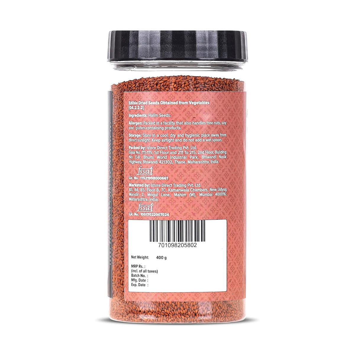 Urban Platter Halim Seeds, 400g (Garden Cress/Aliv Seeds, Protein & Fiber Rich Superfood, Nutrient Dense Seed for Laddoos, Halwa & Traditional Recipes)