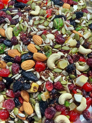 NatureVit Healthy Mix Dry Fruits, Nuts & Seeds, 1 kg [Cashews, Almonds, Raisins, Pistachios, Pumpkin, Sunflower, Watermelon, Black Currant, Cranberry & Many More]