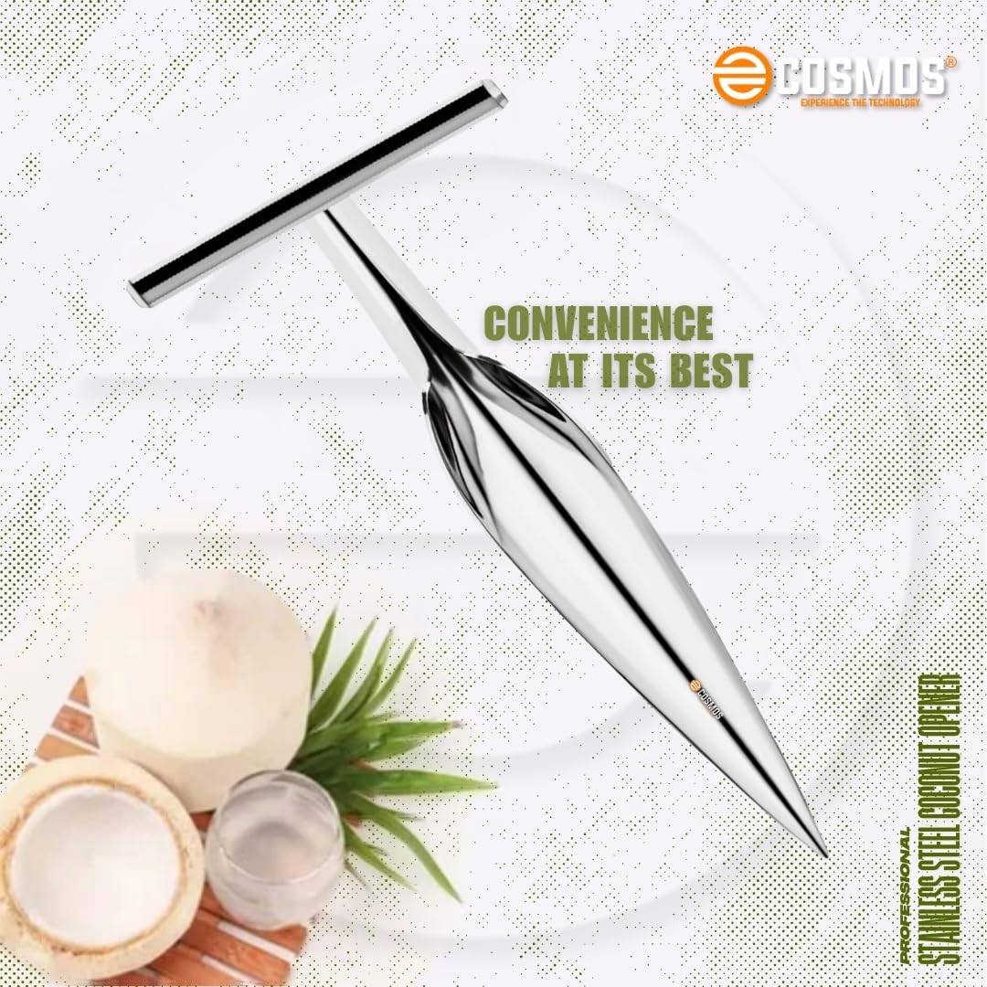 E-COSMOS® Stainless Steel Coconut Opener Tool, Coconut Driller, Coconut Opener Machine, Coconut Opener Knife, Coconut Water Opener