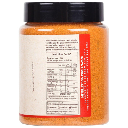 Urban Platter Tandoori Tikka Masala, 150g (Signature North Indian–Style Spice Blend, Spicy & Smoky, Great for Tikkas, Kebabs & Grilling)