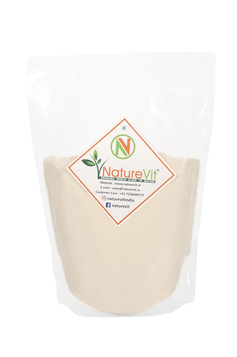 NatureVit Guar Gum Powder, 400gm [ All Natural, Thickening Agent, Binding Agent for Baking ]