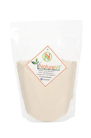 NatureVit Guar Gum Powder, 400gm [ All Natural, Thickening Agent, Binding Agent for Baking ]