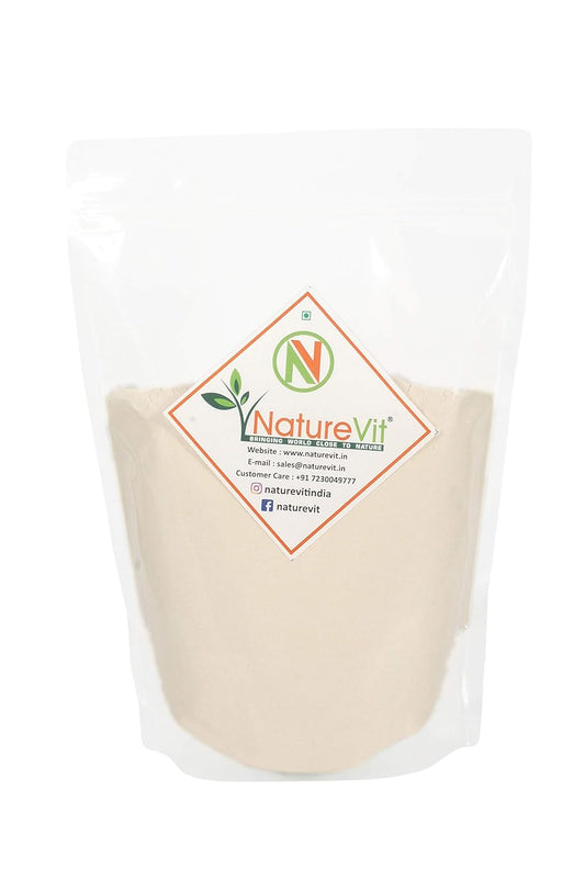 NatureVit Guar Gum Powder, 400gm [ All Natural, Thickening Agent, Binding Agent for Baking ]