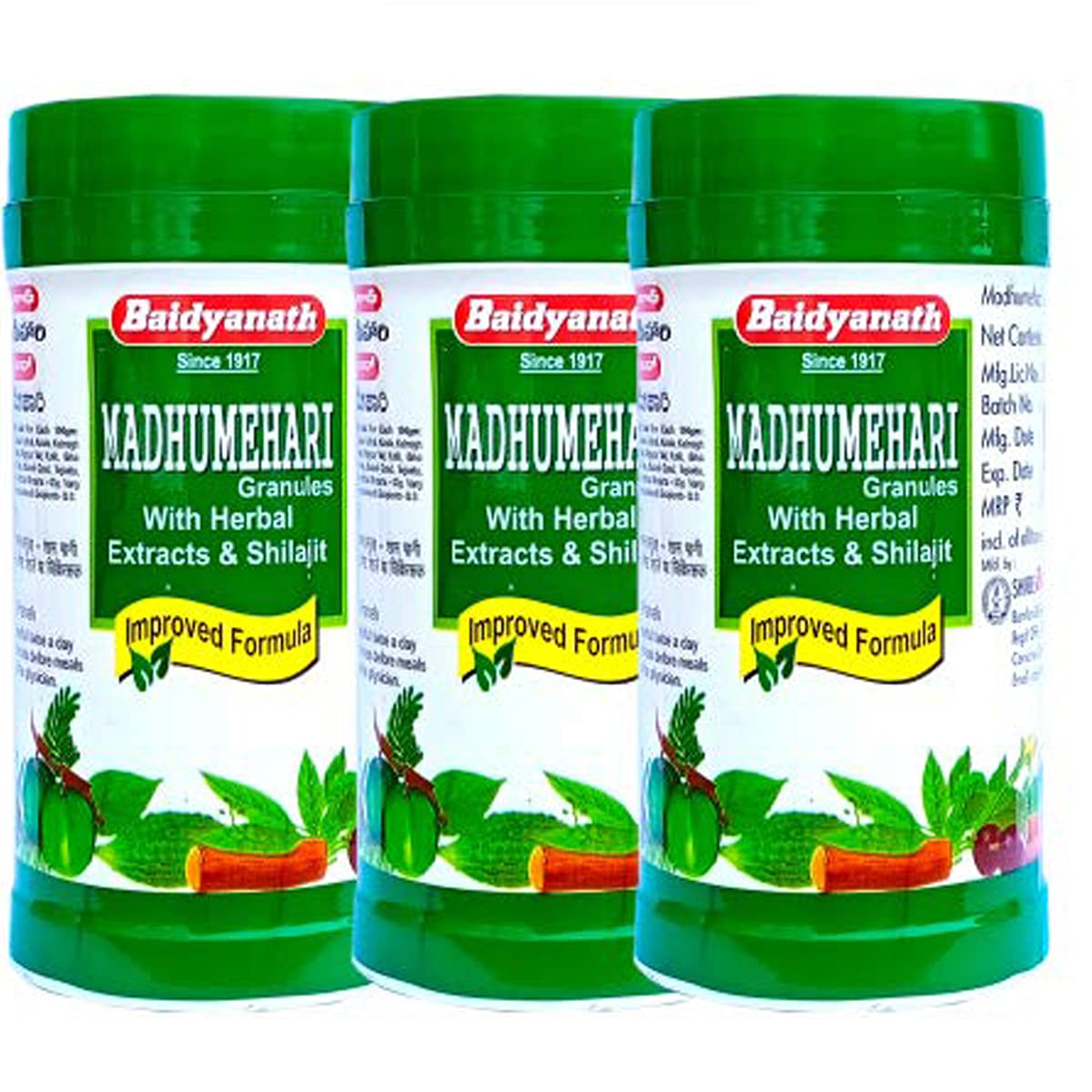 Baidyanath Asli Ayurved Madhumehari Granules I Blood Glucose Control I 100g (Pack of 3)