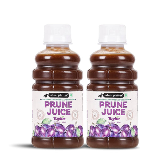 Urban Platter Pure California Prune Juice, 180ml, Pack of 2 (No Added Sugar | Natural Digestive Support | Source of Antioxidants & Potassium | Preservative-Free)