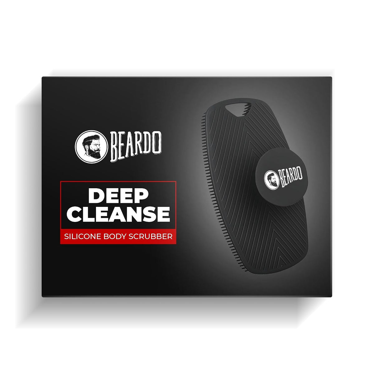 Beardo Silicone Body Scrubber Bath Brush for Men | Cleanses, Exfoliates & Removes Dead Skin | Super Soft Silicone Bristles | Lathers Well | Ergonomic No-Slip Handle, Body Scrubber for Men