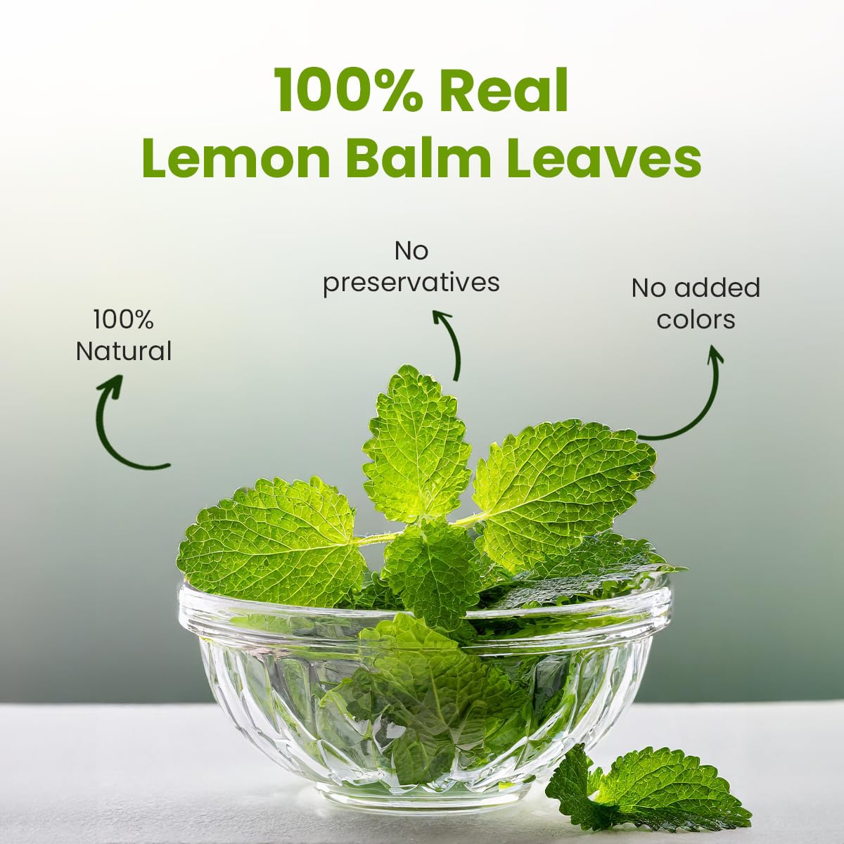 BLUE TEA - Lemon Balm Tea - 50gm - 50+ Cups | RELIEVES STRESS | REDUCES BLOATING | IMPROVES DIGESTION | Leaf Based - Caffeine Free - Relaxing | Reusable Pet Jar
