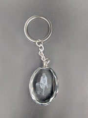 SHINDE EXPORTS Shirdi Saibaba Crystal Key Chain for car Bike and Home