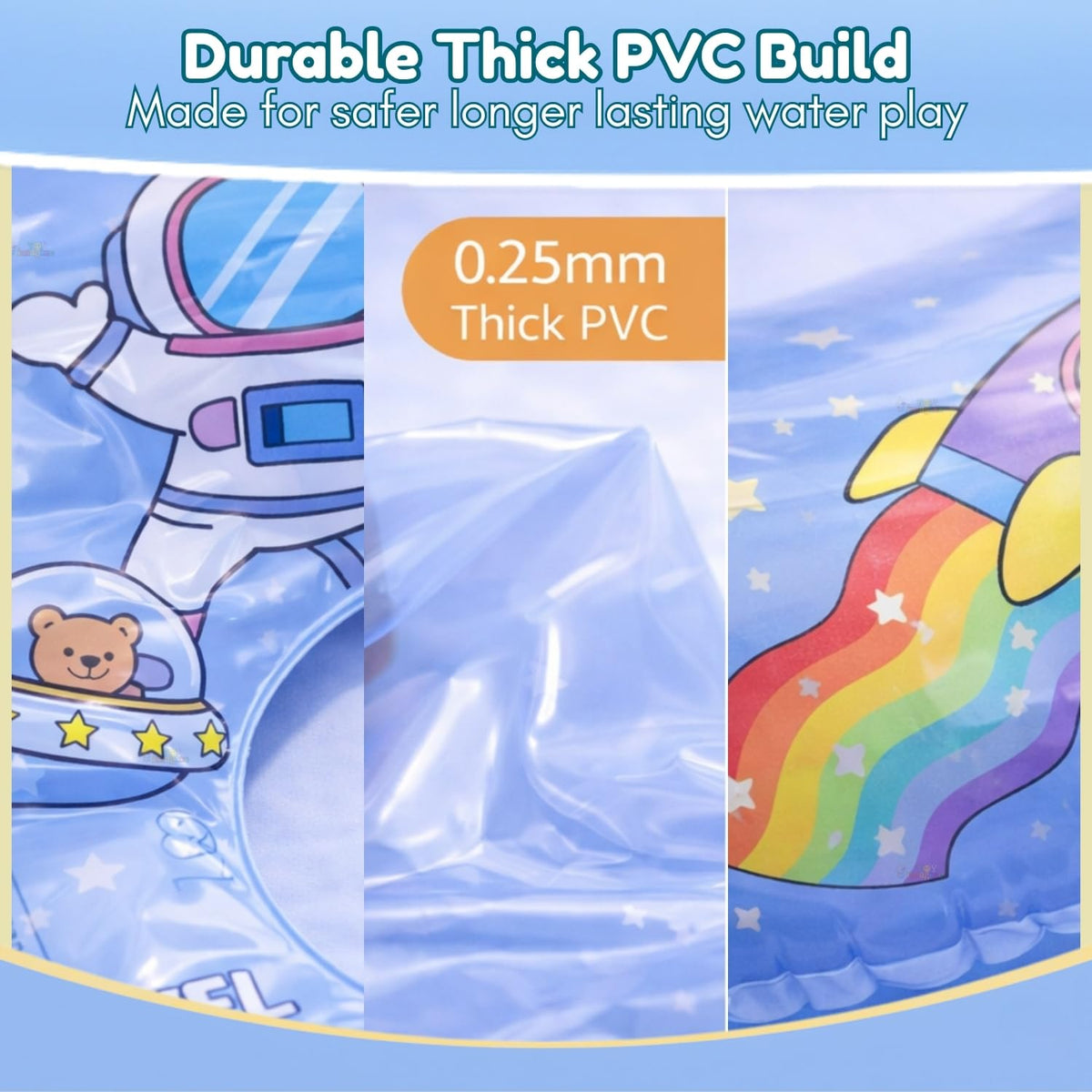Toy Imagine 24 Inch Inflatable Swim Ring for Boys, Space Theme Design, Durable Pool Float for Kids, Fun Summer Water Accessory