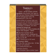 Yardley London Gold After Shave Lotion with Aloe Vera, 100ml (Pack of 1)