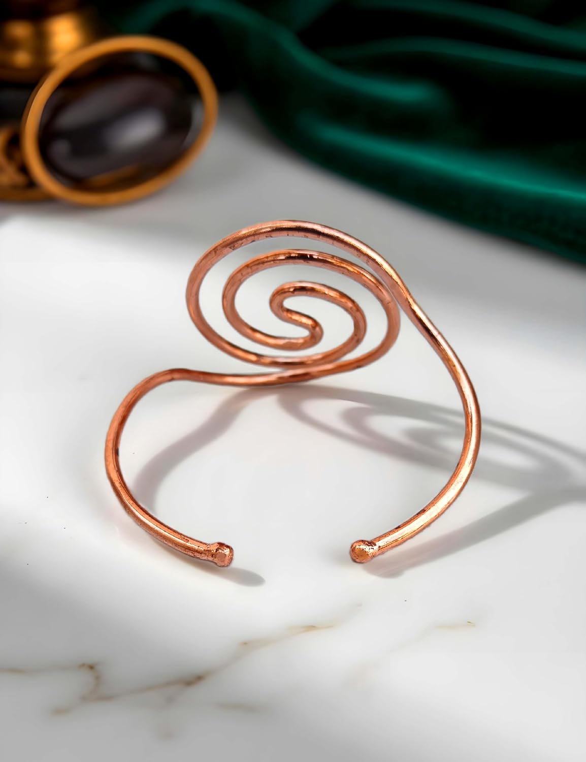 SHINDE EXPORTS Pure Copper Adjustable Cuff Bracelet for Women