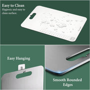 Parage Stainless Steel Medium Chopping Board 31 x 21 CM | Non Porous Kitchen Cutting Board for Home Use for Meat Fish Vegetables Fruits Bread | Anti Bacterial Odor Resistant Rust Free Heavy Duty