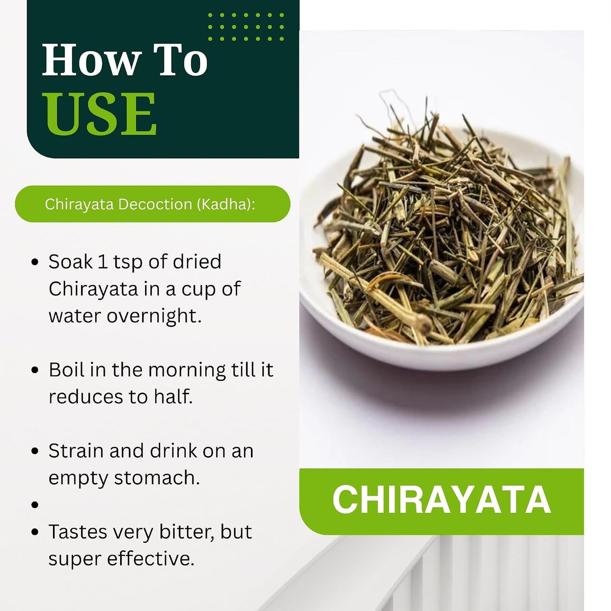 Brijbooti Kirayata Chirata - 200 gram - Chirayata - Kalmegh | Bitter Sticks | Pure & Natural