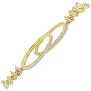NMII Stylish American Diamond Metal Latkan Bangles For Women & Girls | Traditional Kalire Hanging Bangles | Golden Jhumka Bangles | Bangles For Women Wedding, Party, Function- Set of 4 Bangles