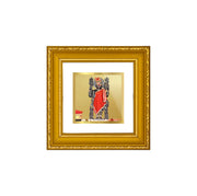 Diviniti Dwarkadhish Gold Plated Wall Photo Frame, Table Décor| DG Frame 101 Size 1A and 24K Gold Plated Foil| Religious Photo Frame Idol For Pooja, Gifts Items (10 CM X 10 CM)