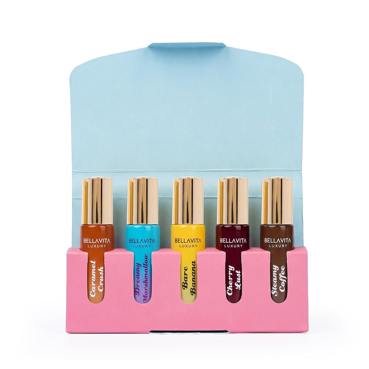 BELLAVITA Gourmand Trend Series | Sweet & Dessert Pocket Fragrances (5 x 10 ml) Eau de Parfum - 50 ml (For Men & Women)