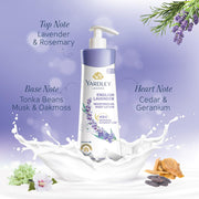 Yardley London English Lavender Moisturizing Body Lotion, Germ Shield, 400ml [350ml +50ml Free] (Pack of 2)