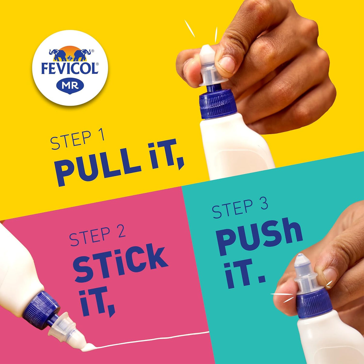 Pidilite Fevicol MR 120 g Craft Glue | Ultimate Adhesive| DIY Art & Craft | Easy to use | Multi-surface | Ideal for Children, Hobbyists, Student’s Project Work