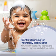 Mother Sparsh Natural Care Baby Soap-75g x 4 | Pack of 4 Soap for Babies with Chamomile, Shea Butter & Coconut Oil | Gently Cleanses Baby's Skin