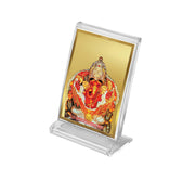 DIVINITI 24K Gold Plated Religious Car Dashboard Frame | Premium God Idol Frame for Car, Home Mandir & Office Table | Spiritual Gift, Decorative Showpiece | Siddhivinayak