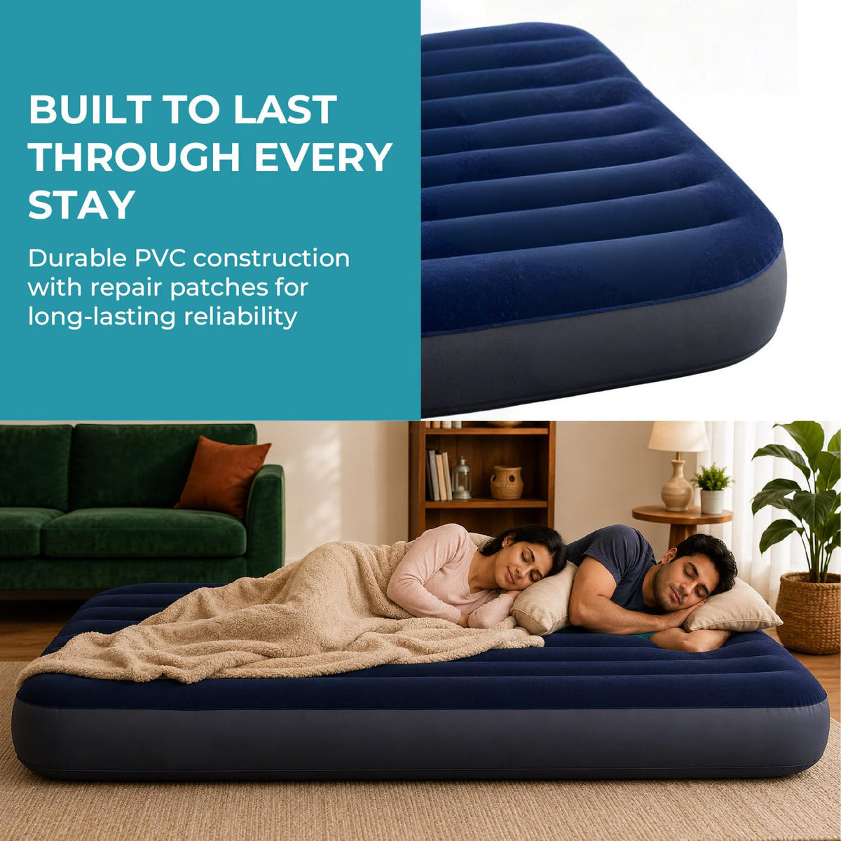 Toy Imagine Portable Inflatable Air Mattress Full Queen Size