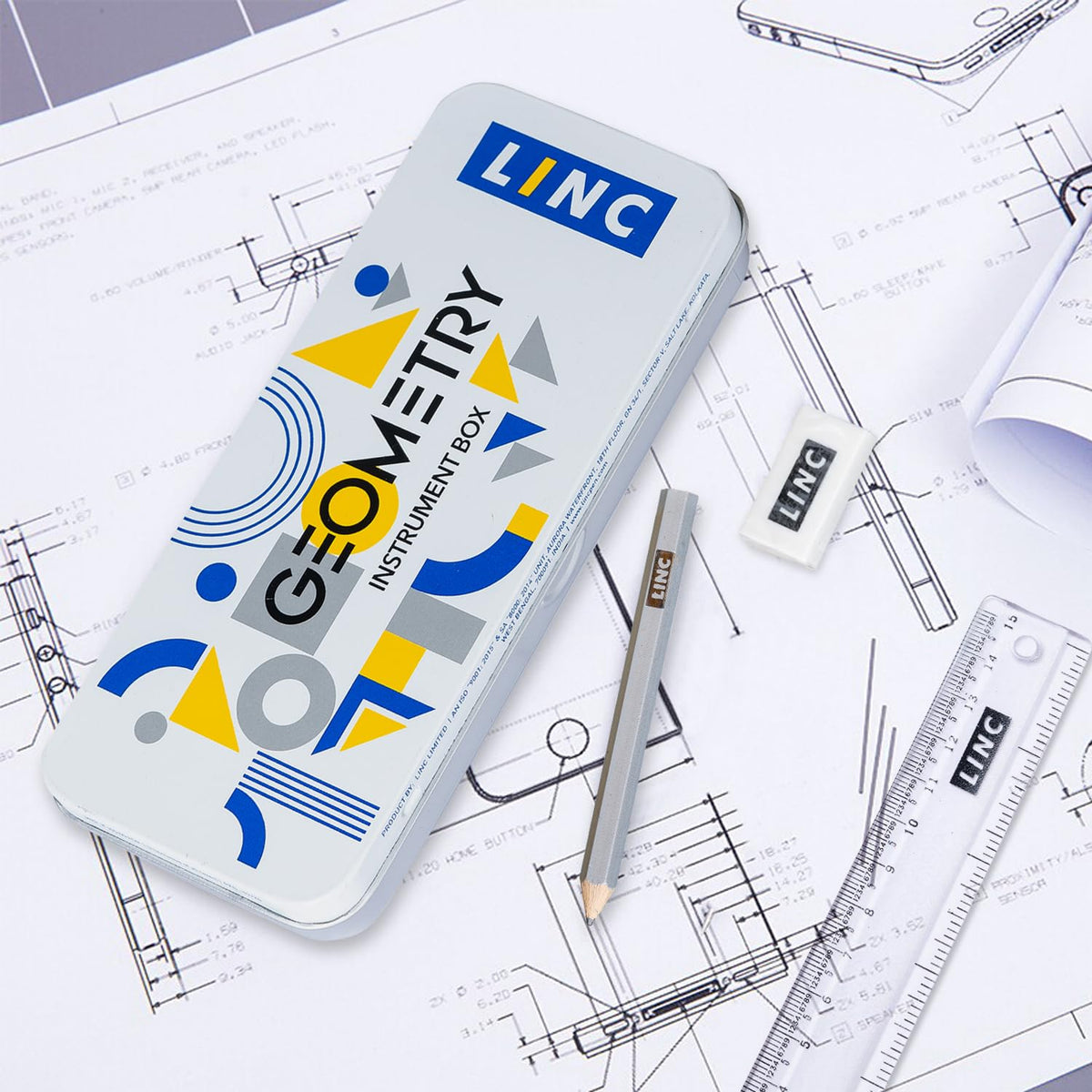 Linc Mathematical Rust Resistant Geometry Box|Pack of 1