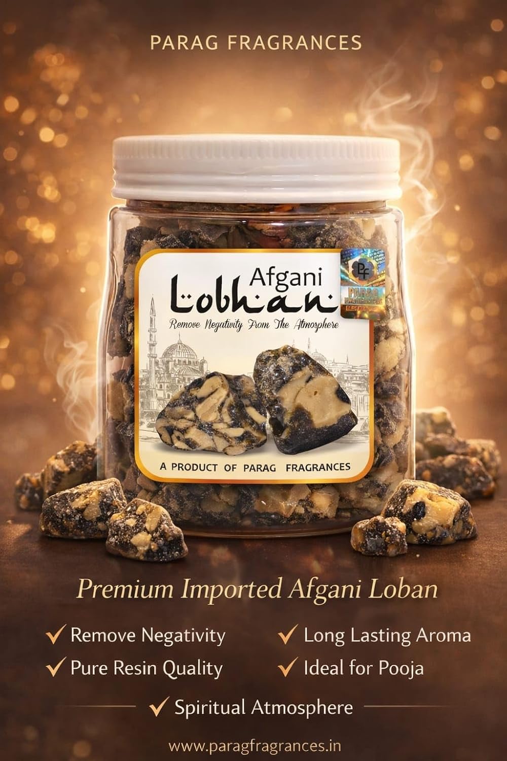 Parag fragrances Pure, Natural and Grade 1 Afghani Loban (250gm)