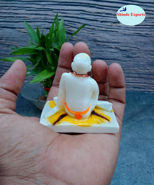 SHINDE EXPORTS Shree Swami Samarth murti Idol Statue for car Dashboard (6.5cm)