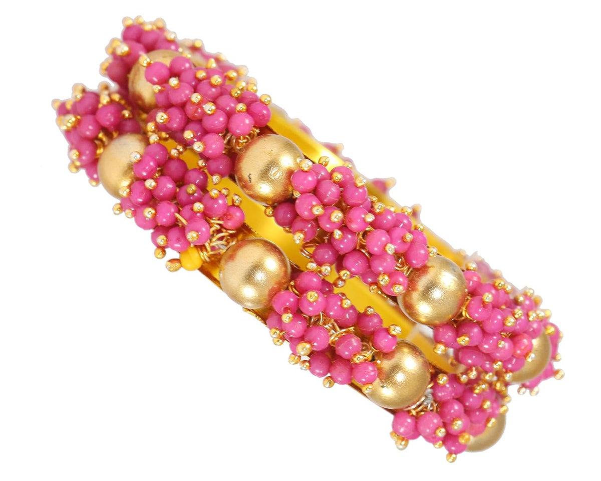 NMII Metal and Zircon Studded Kadaa set for Women/Girls