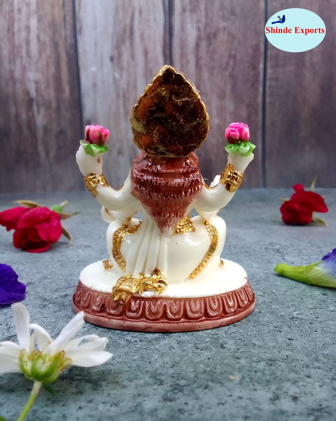 SHINDE EXPORTS Goddess laxmi Devi Marble murti Small Lakshmi Statue Idol for Home Pooja