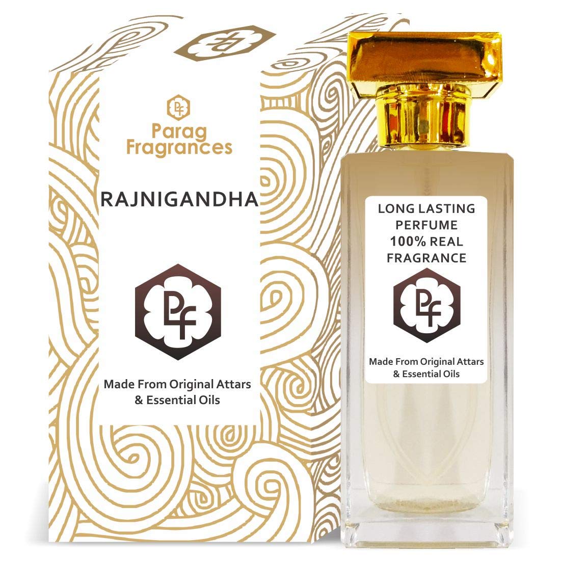 Parag Fragrances Rajnigandha Eau De Perfume 60ml (Unisex) Long Lasting Perfume With Imported Crystal Glass Bottle