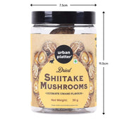 Urban Platter Dried Shiitake Mushrooms, 30 g (Umami | Asian Cuisine)