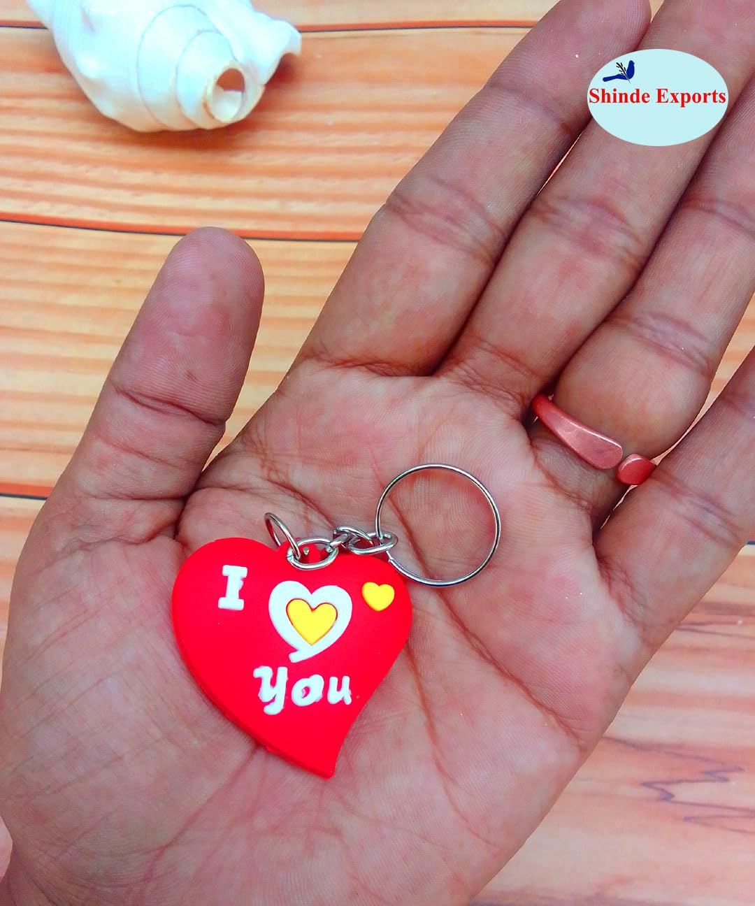 SHINDE EXPORTS love key chains for couples girls car bike women keychain