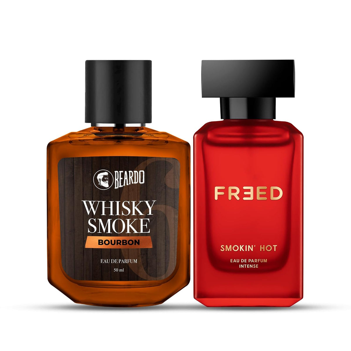 BEARDO Whiskey Smoke Bourbon & FREED Smoking Hot Perfume Edp Set Of 2 | For Unisex | Gift For Couple | Wedding Gift For Couples | Gift For Men | Gift For Friends