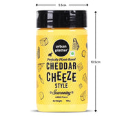 Urban Platter Cheddar Cheese Style Seasoning, 100g (Perfectly Plant-based | Ideal for Pop Corn, Fries, Pasta, and more)