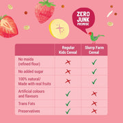 Slurrp Farm Cereal, Ragi, Rice and Strawberry with Milk, Instant Healthy Food, NO Added Sugar, Mildly Sweetened with Date Powder, 200 g