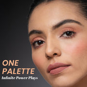 INSIGHT Glow Getter 3-in-1 Blusher, Highlighter & Contour Palette | Face Sculpting, Shimmer & Glow Makeup Compact | Long-Lasting, Travel-Friendly 28.8 g