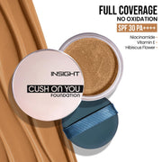 INSIGHT Cosmetics Cush On You Foundation Mocha Glow | Lightweight Liquid Foundation for Smooth Natural Finish | Buildable Coverage Makeup Base for Everyday Use | Long Lasting Face Makeup-20g