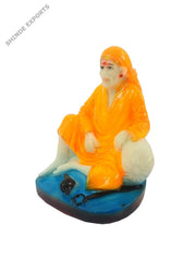 SHINDE EXPORTS saibaba Idol/shirdi saibaba Idol Marble/saibaba Idol for car Dashboard 4 inches