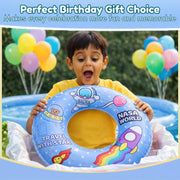 Toy Imagine 24 Inch Inflatable Swim Ring for Boys, Space Theme Design, Durable Pool Float for Kids, Fun Summer Water Accessory