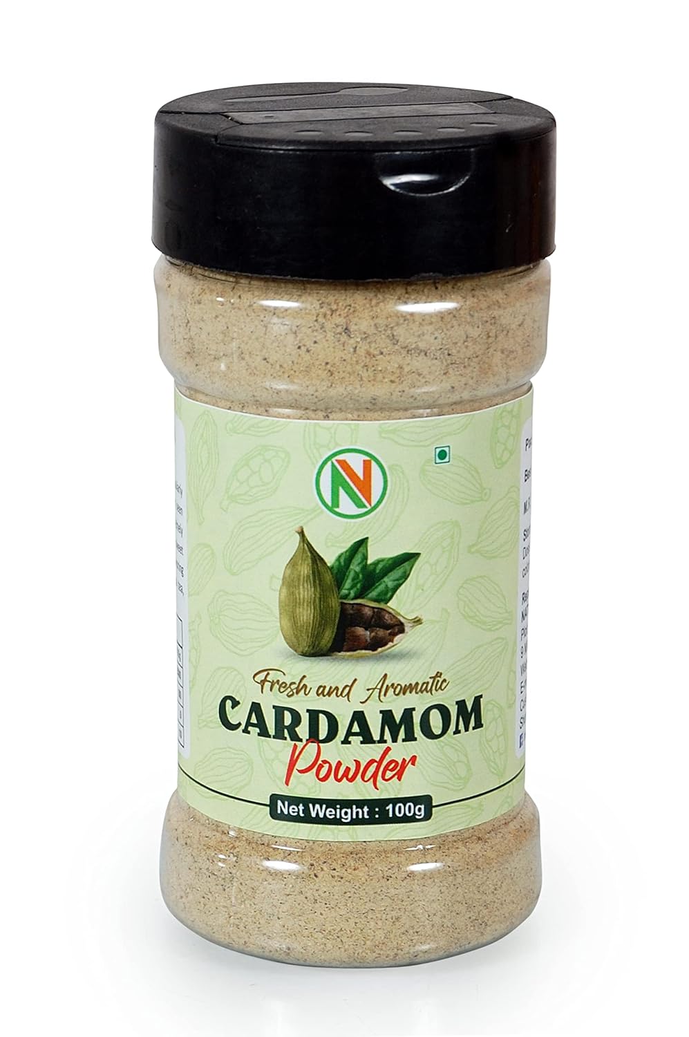 NatureVit Green Cardamom Powder 100 Gram | Premium Fine Elaichi Spice | Aromatic & Freshly Ground | Ideal for Sweets, Tea & Baking